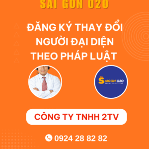 Thay đổi người đại diện theo pháp luật của công ty TNHH 2TV