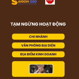 Tạm ngừng kinh doanh chi nhánh, địa điểm kinh doanh, văn phòng đại diện