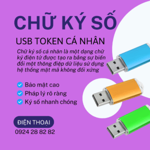 Chữ ký số USB Token Cá Nhân - Đăng Ký Mới I-CA