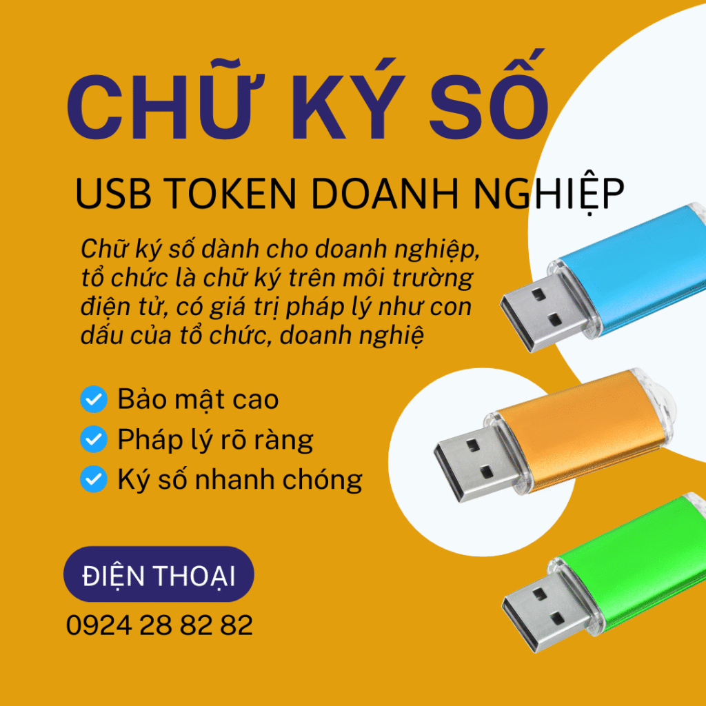 Chữ Ký Số USB Token Doanh Nghiệp - Đăng Ký Mới I-CA