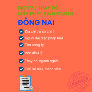 Dịch Vụ Thay Đổi Giấy Phép Đồng Nai