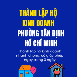 Thành Lập Hộ Kinh Doanh Phường Tân Định