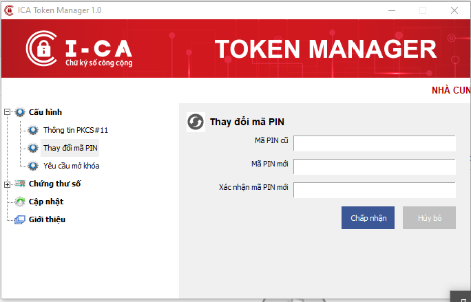 Hướng dẫn Reset lại Mã Pin Token (Quên mật khẩu Token)