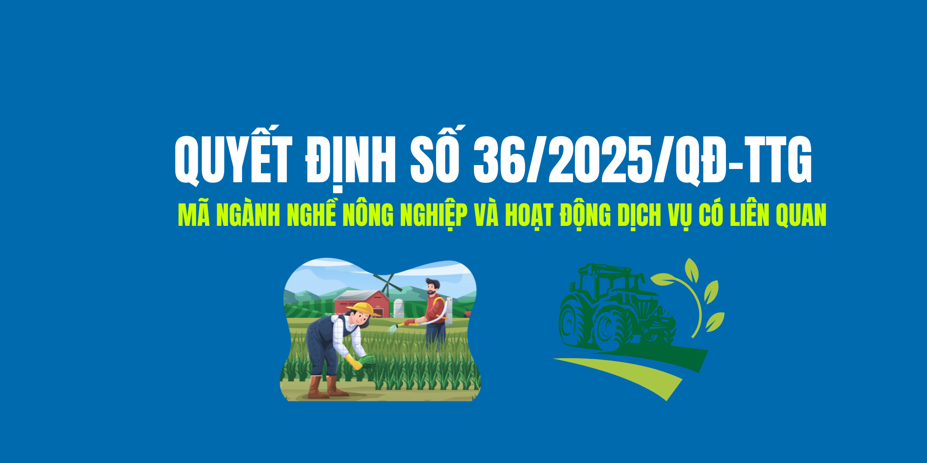 Mã ngành nghề nông nghiệp và hoạt động dịch vụ có liên quan