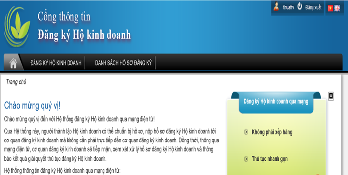 Hướng dẫn thành lập hộ kinh doanh online