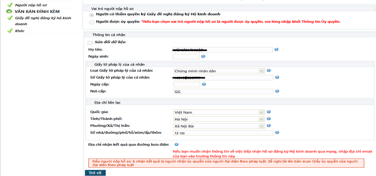 Hướng dẫn thành lập hộ kinh doanh online