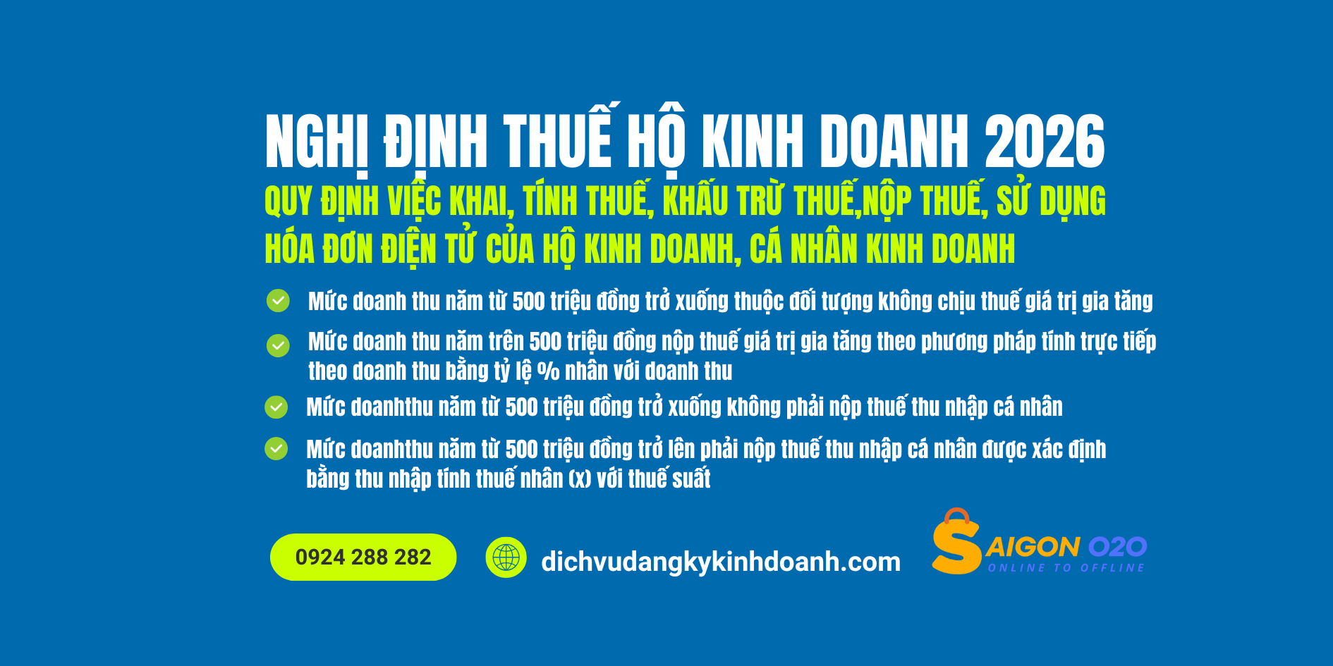 Quy định việc khai, tính thuế, khấu trừ thuế, nộp thuế, sử dụng hóa đơn điện tử của hộ kinh doanh, cá nhân kinh doanh