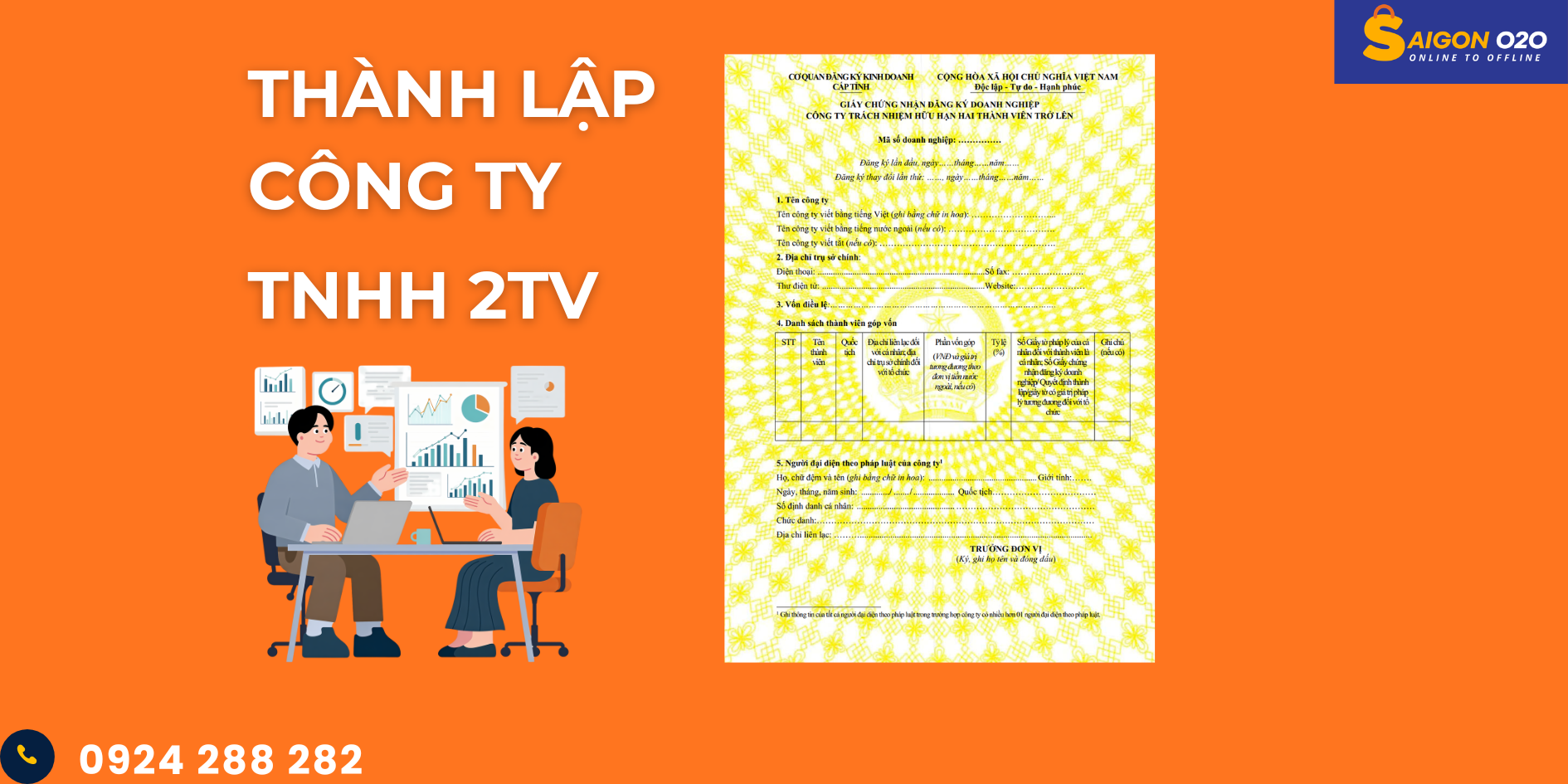 Hướng Dẫn Thủ Tục Thành Lập Công Ty TNHH Hai Thành Viên Chi Tiết Nhất
