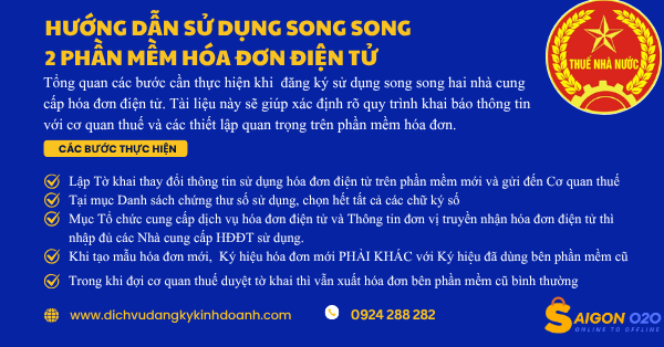 Hướng dẫn sử dụng song song 2 phần mềm hóa đơn điện tử